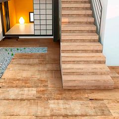 Porcelanato Retificado Tulha Marrom REF-8146 28,8X119cm Caixa 1,03m² Ceusa