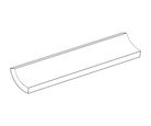 Canaleta Interna para Piscina Branco 2,5x20cm Eliane