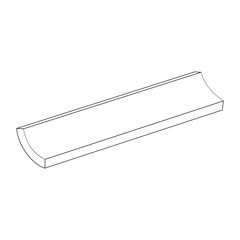 Canaleta Interna para Piscina Branco 2,5x20cm Eliane