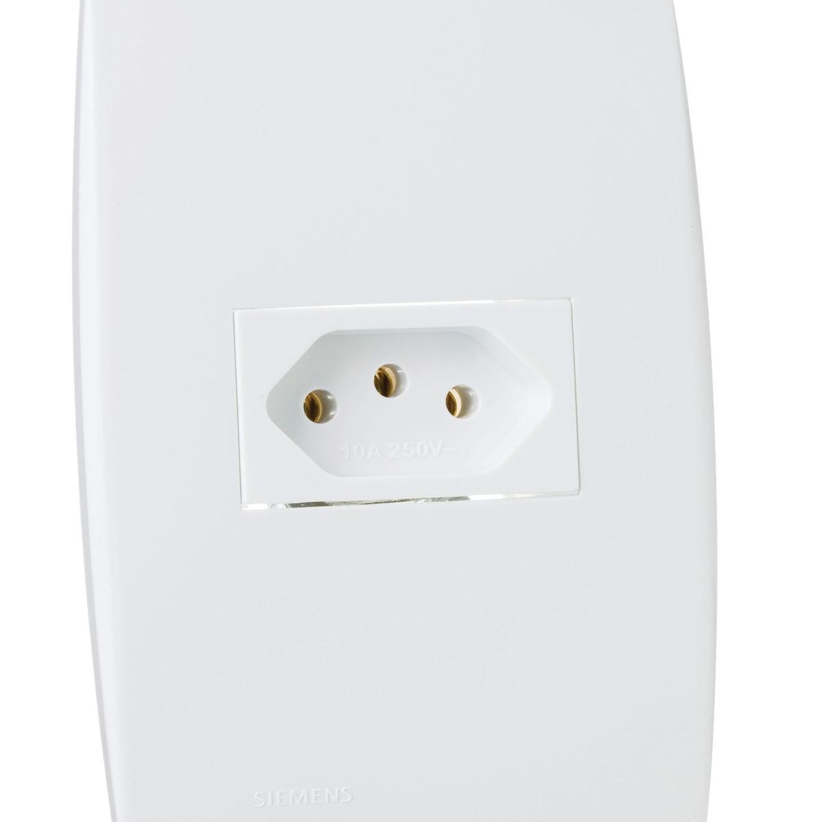 Conjunto Tomada 4X2 10A Ilus Branco, marca Siemens - Foto Principal