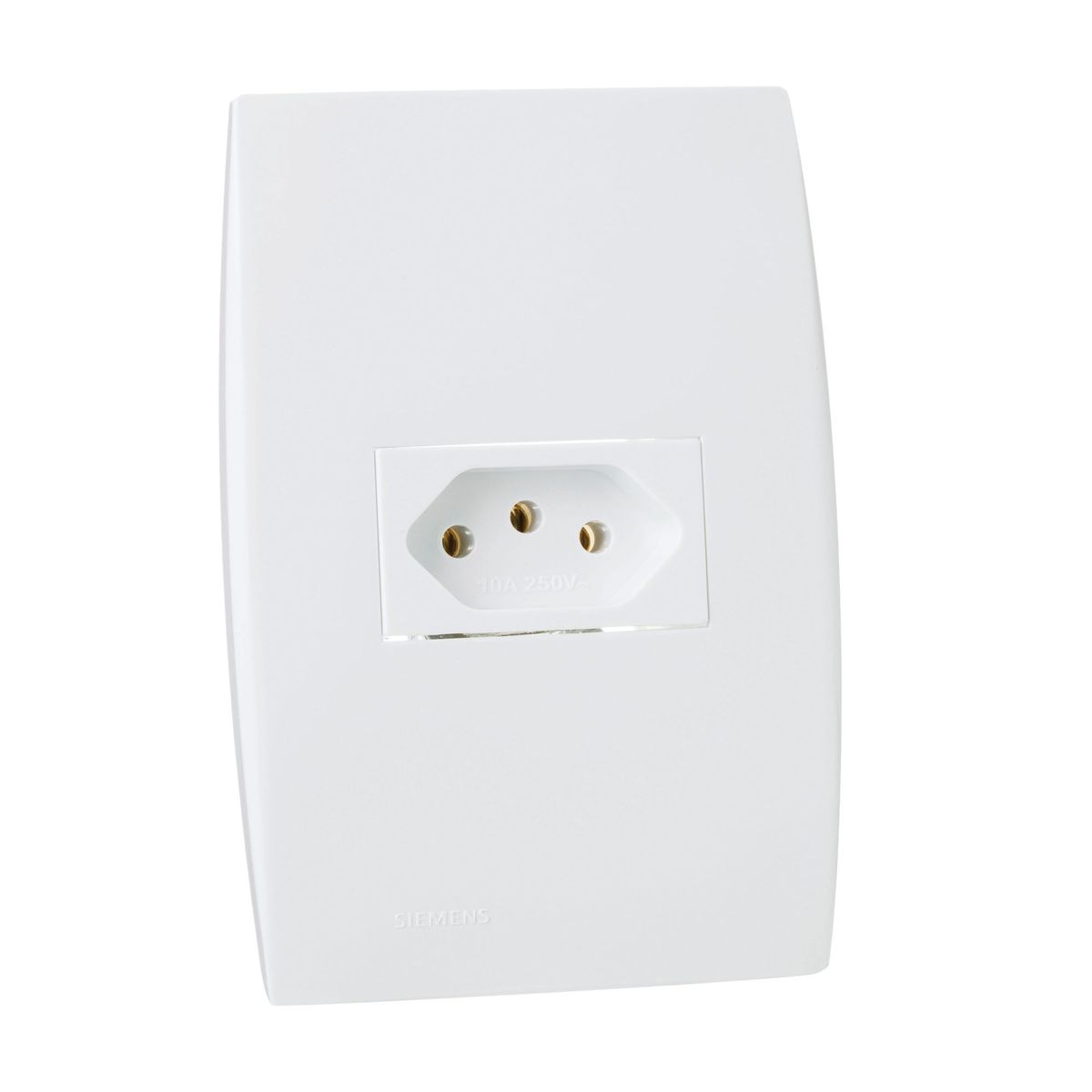 Conjunto Tomada 4X2 10A Ilus Branco, marca Siemens - Foto Principal
