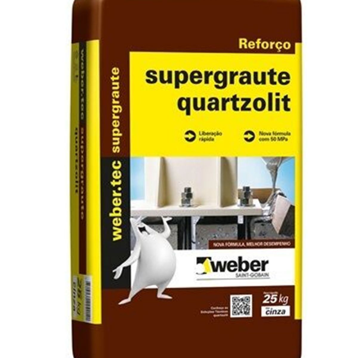 Argamassa Quartzolit de uso Externo e Interno 25kg Super Graute, marca  - Foto Principal