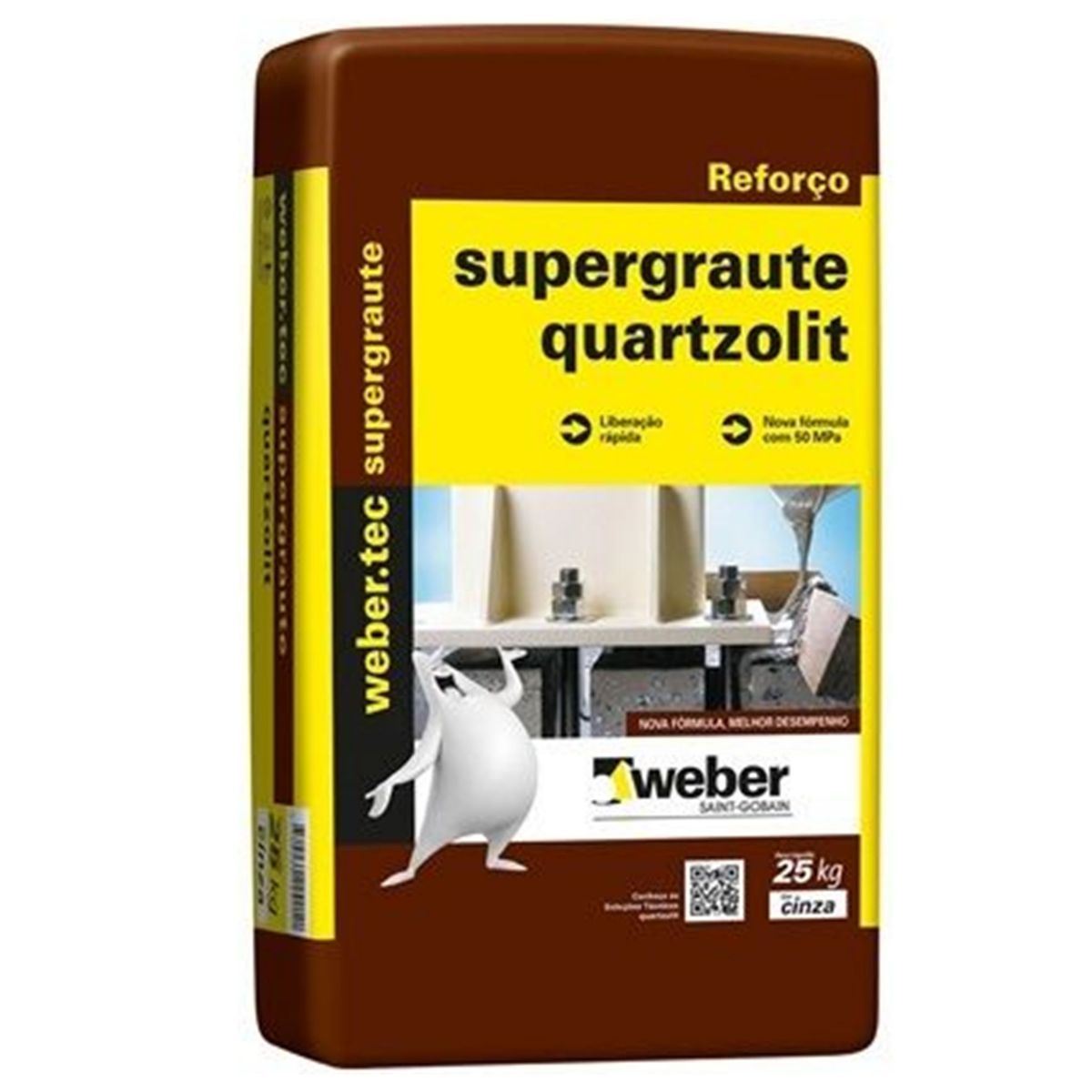 Argamassa Quartzolit de uso Externo e Interno 25kg Super Graute, marca  - Foto Principal