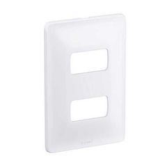 Placa Com Suporte Zeffia Branca 4X2 2 Postos
