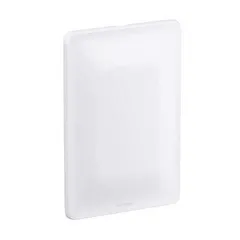 Placa Com Suporte Cego Zeffia Branca 4X2