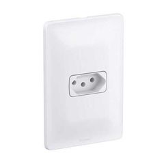 Conjunto Tomada 4X2 10A Zeffia Branco