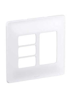 Placa Com Suporte Zeffia Branca 4X4 6 Postos