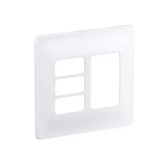 Placa Com Suporte Zeffia Branca 4X4 6 Postos