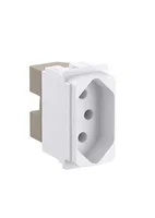 Módulo Tomada 10A Zeffia Branca Bivolt