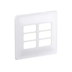 Placa Com Suporte Zeffia Branca 4X4 6 Postos