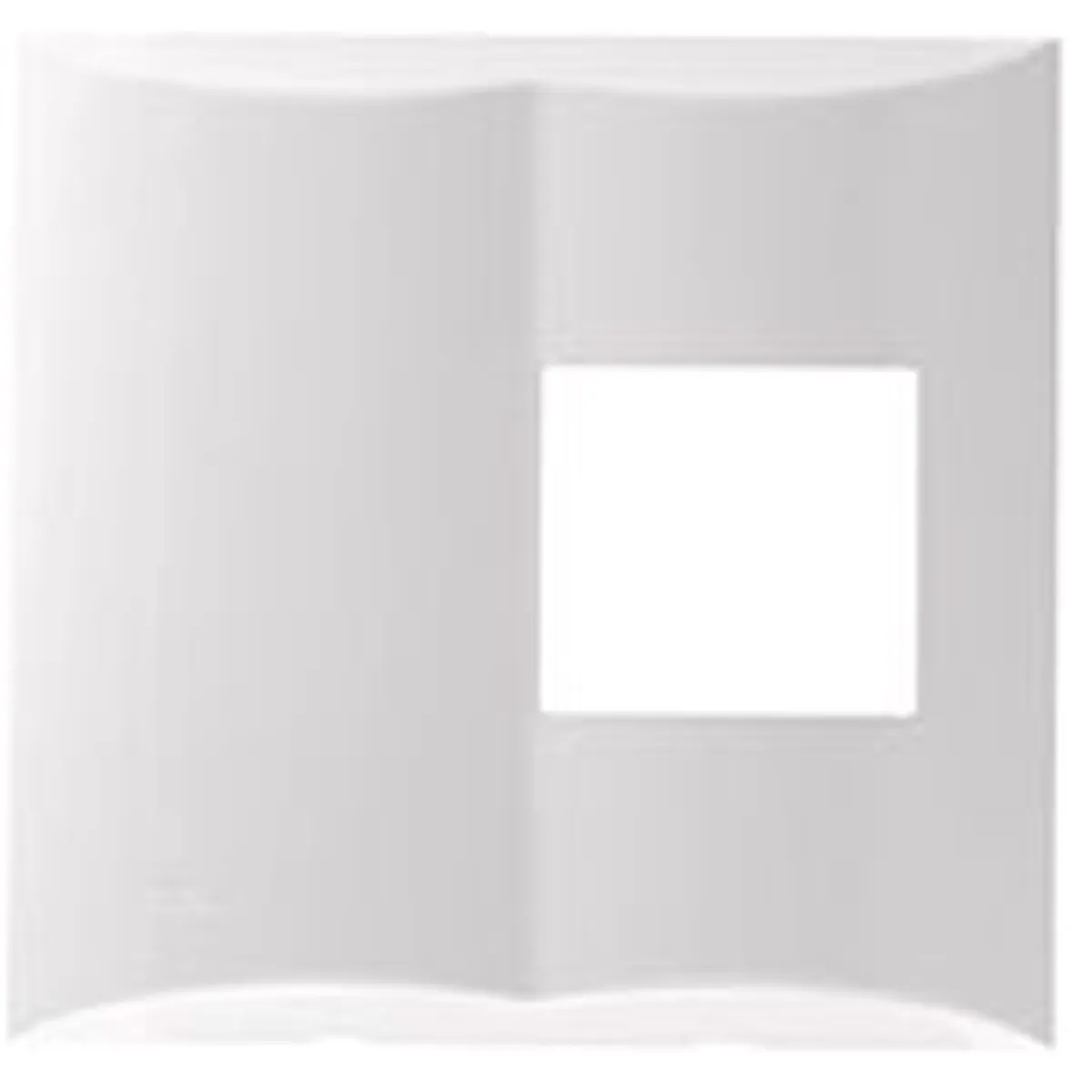 Placa 4x4 para 2 Módulos Duplos Brava Branco, marca Iriel - Foto Principal