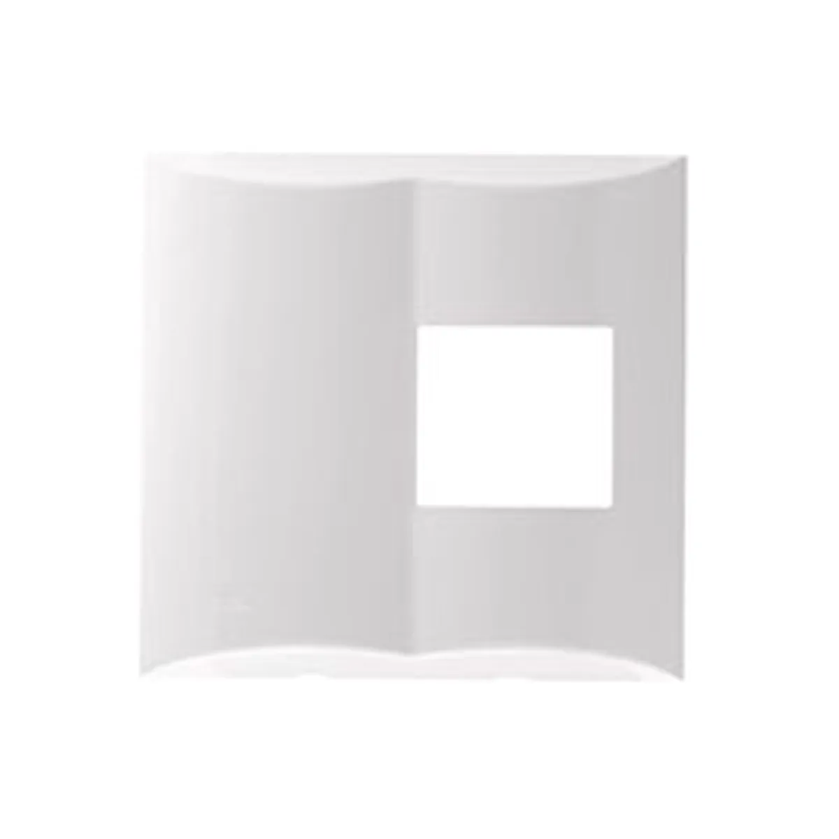 Placa 4x4 para 2 Módulos Duplos Brava Branco, marca Iriel - Foto Principal