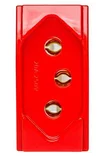 módulo Tomada 20A Brava Vermelho Bivolt