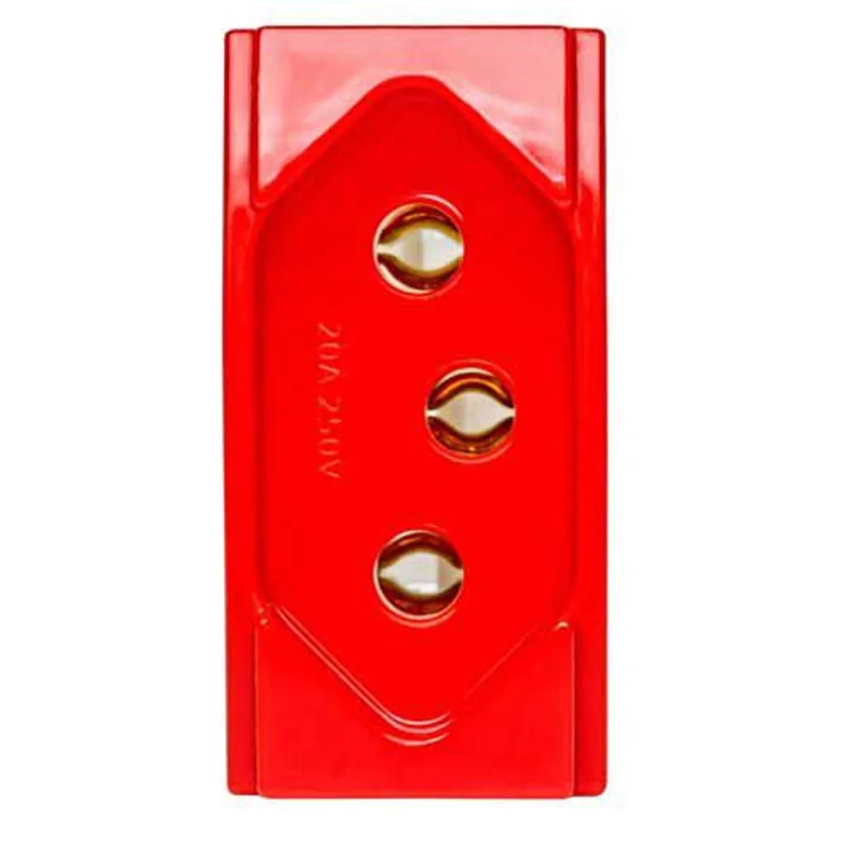módulo Tomada 20A Brava Vermelho Bivolt, marca Iriel - Foto Principal