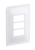 Placa Com Suporte Zeffia Branca 4X2 3 Postos