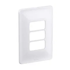 Placa Com Suporte Zeffia Branca 4X2 3 Postos