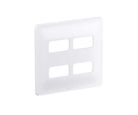 Placa Com Suporte Zeffia Branca 4X4 4 Postos
