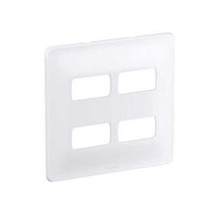Placa Com Suporte Zeffia Branca 4X4 4 Postos