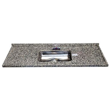 Pia de Granito com Cuba em Inox Master Pop 150cm Cinza Corumb