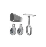 Kit de Tubo Cabideiro Al Canaletado 0,9mmx1m Branco