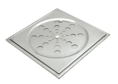 Grelha Quadrada com Caixilho Inox 1610, Cromado, 15cm