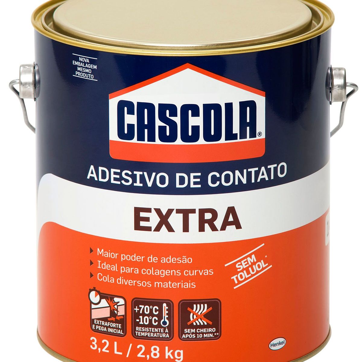 Cola de Contato Extra 2,8kg sem Toluol, marca Cascola - Foto 2