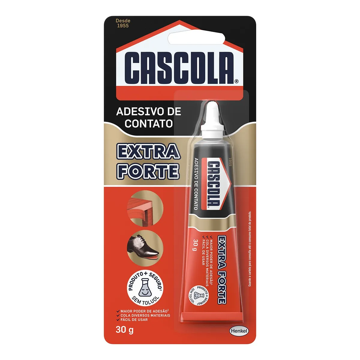 Cola de Contato Extra 30g sem Toluol Cascola, marca Cascola - Foto Principal