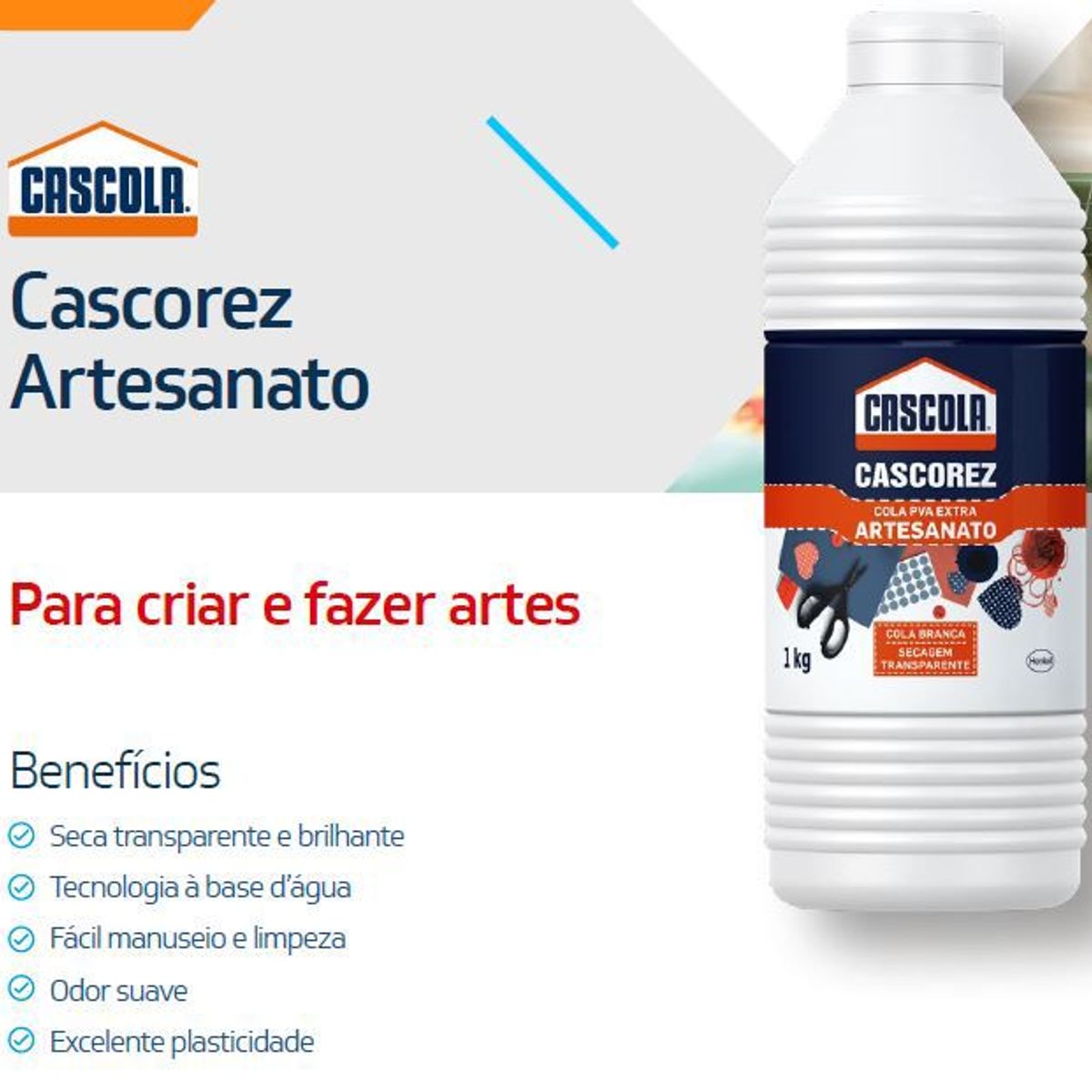 Cascorez para Porcelana Fria, 1kg, marca Super Bonder - Foto 2