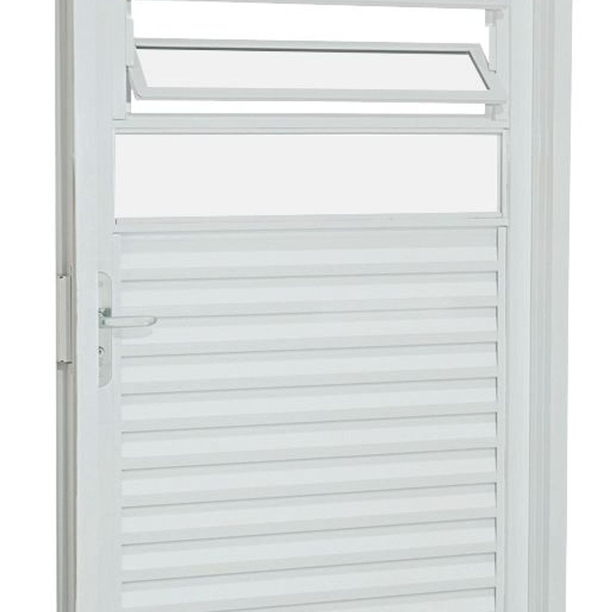 Porta Basculante Aço Branco Direita 217x87x6,5cm Pratika, marca Sasazaki - Foto Principal