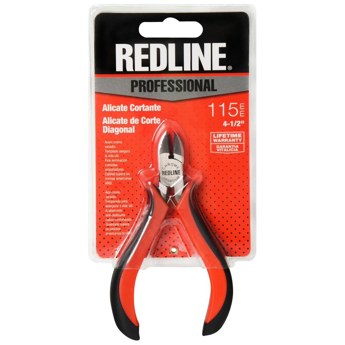 Redline - Alicate de Corte 4 1/2 Polegadas