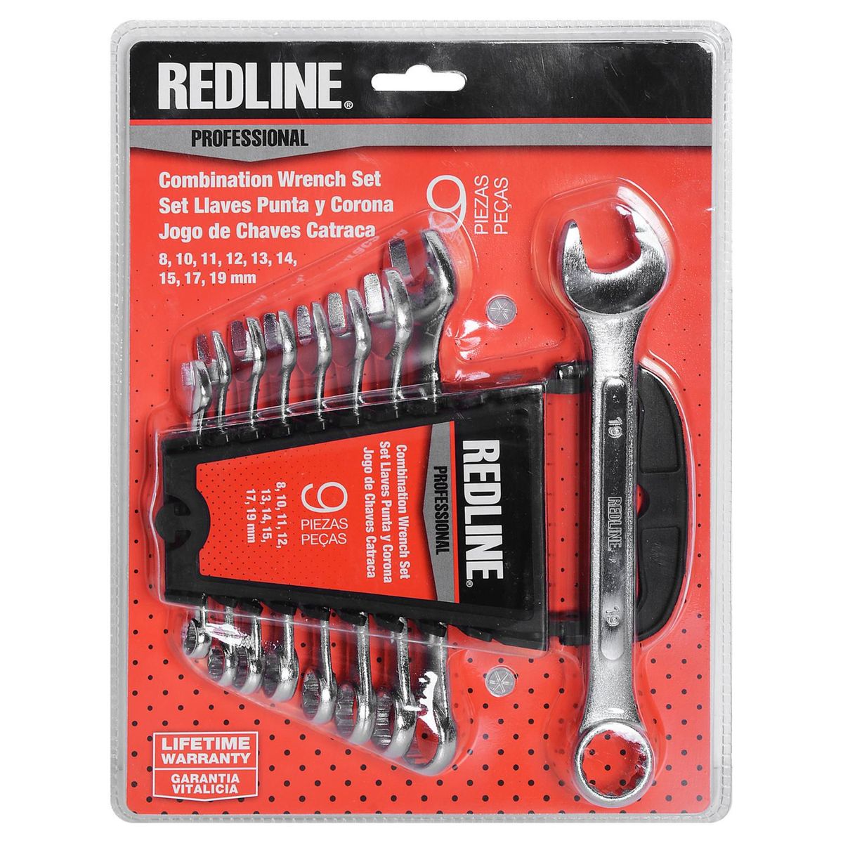 Conjunto de Chaves Combinadas Peça, 9mm, marca Redline - Foto 2