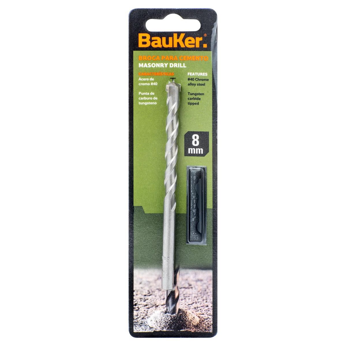 Broca para Concreto Videa 8,0mm Bauker, marca Bauker - Foto 2