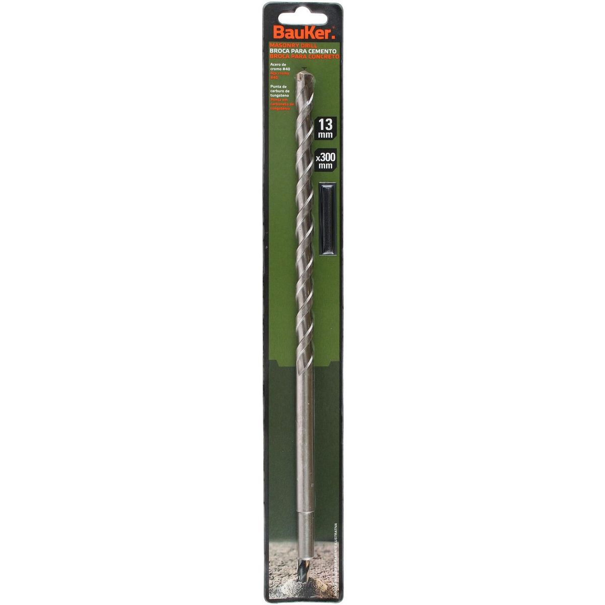 Broca para Concreto 13x300mm DM1331M Bauker, marca Bauker - Foto 2