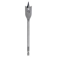 Broca Chata para Madeira 19mm 1 Unidade Bauker