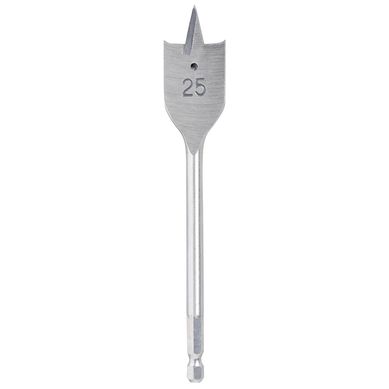 Broca Chata para Madeira 25mm 1 Unidade Bauker
