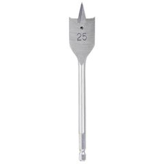 Broca Chata para Madeira 25mm 1 Unidade Bauker