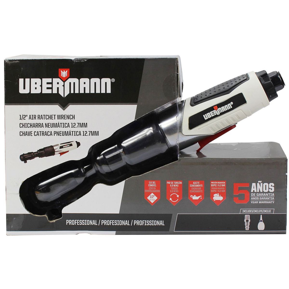 Chave Catraca Pneumática Ubermann, marca Ubermann - Foto 2