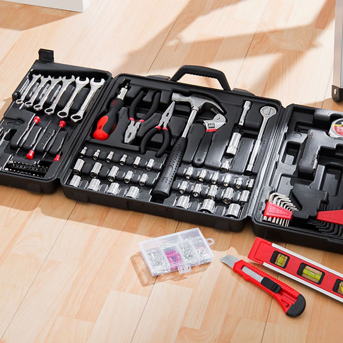 Kit de Ferramentas Manuais 250 Peças, marca Redline - Foto 2