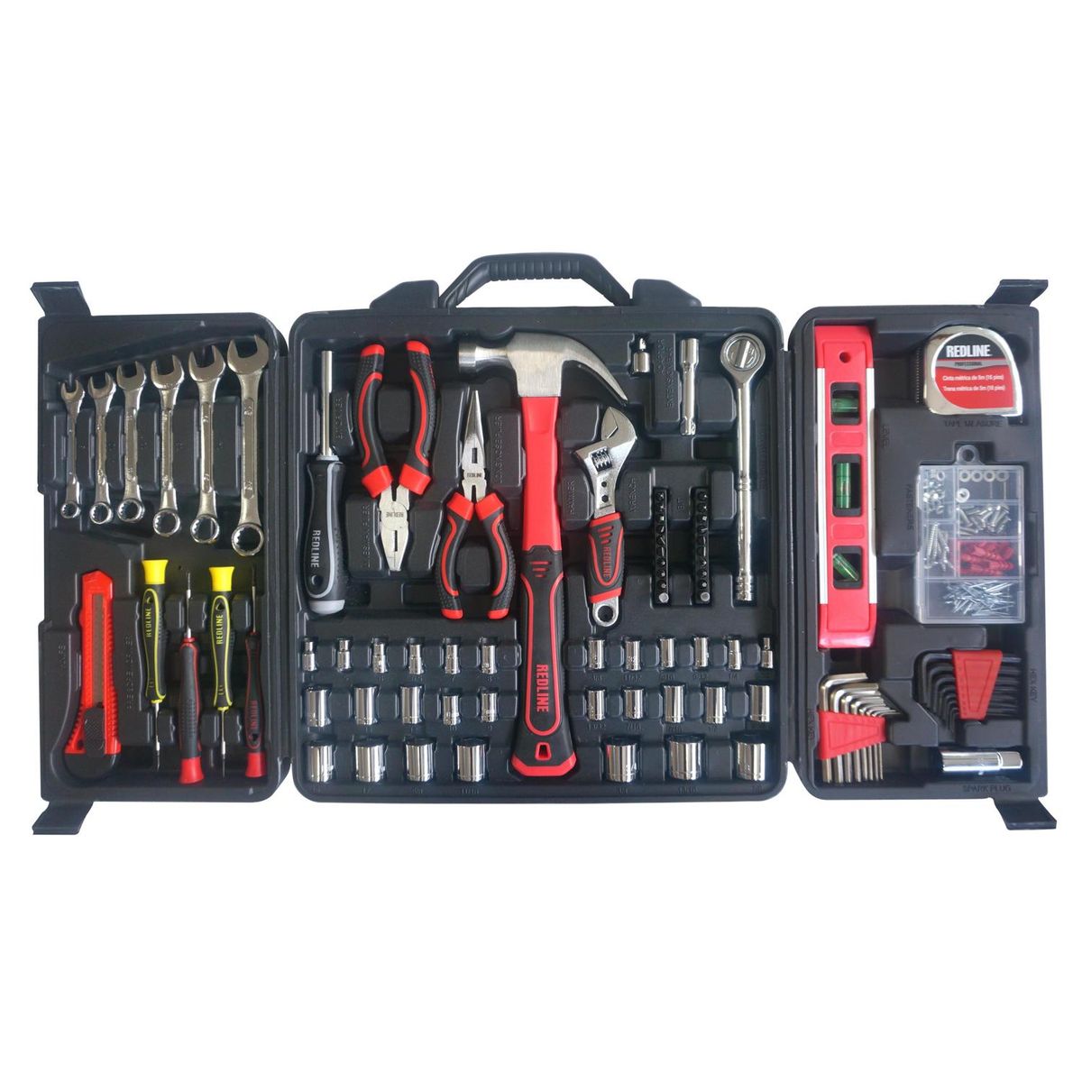 Kit de Ferramentas Manuais 250 Peças, marca Redline - Foto 2