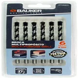 Conjunto Broca Multipropósito 6 Peças Preto Bauker