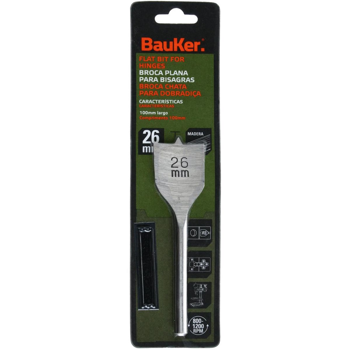 Broca Chata, 26mm, marca Bauker - Foto 2