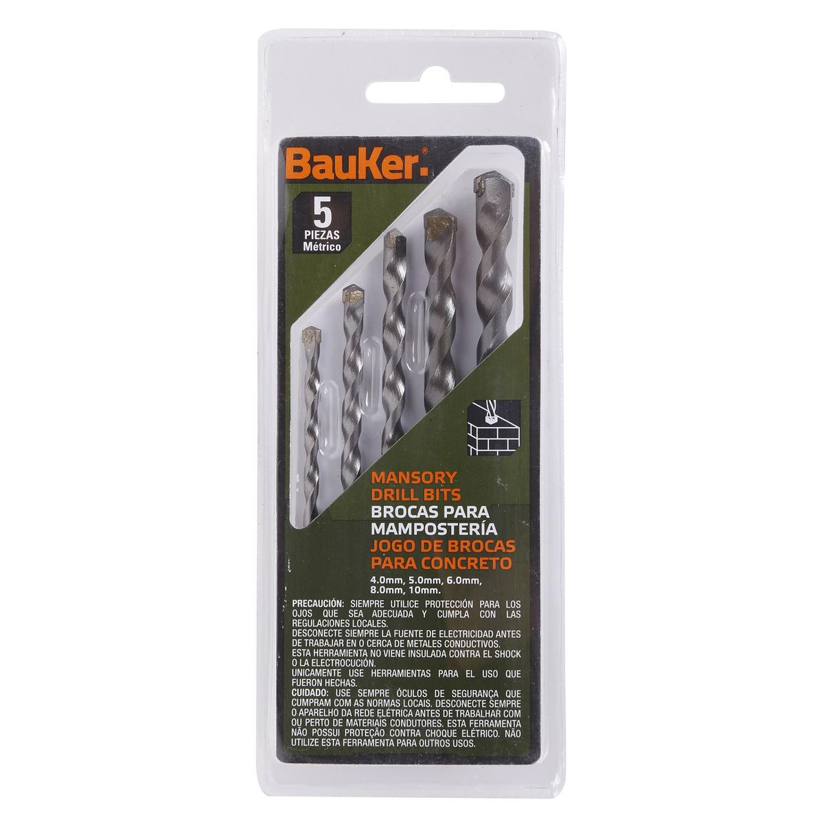 Set Brocas Concreto 5 Peças, marca Bauker - Foto 2