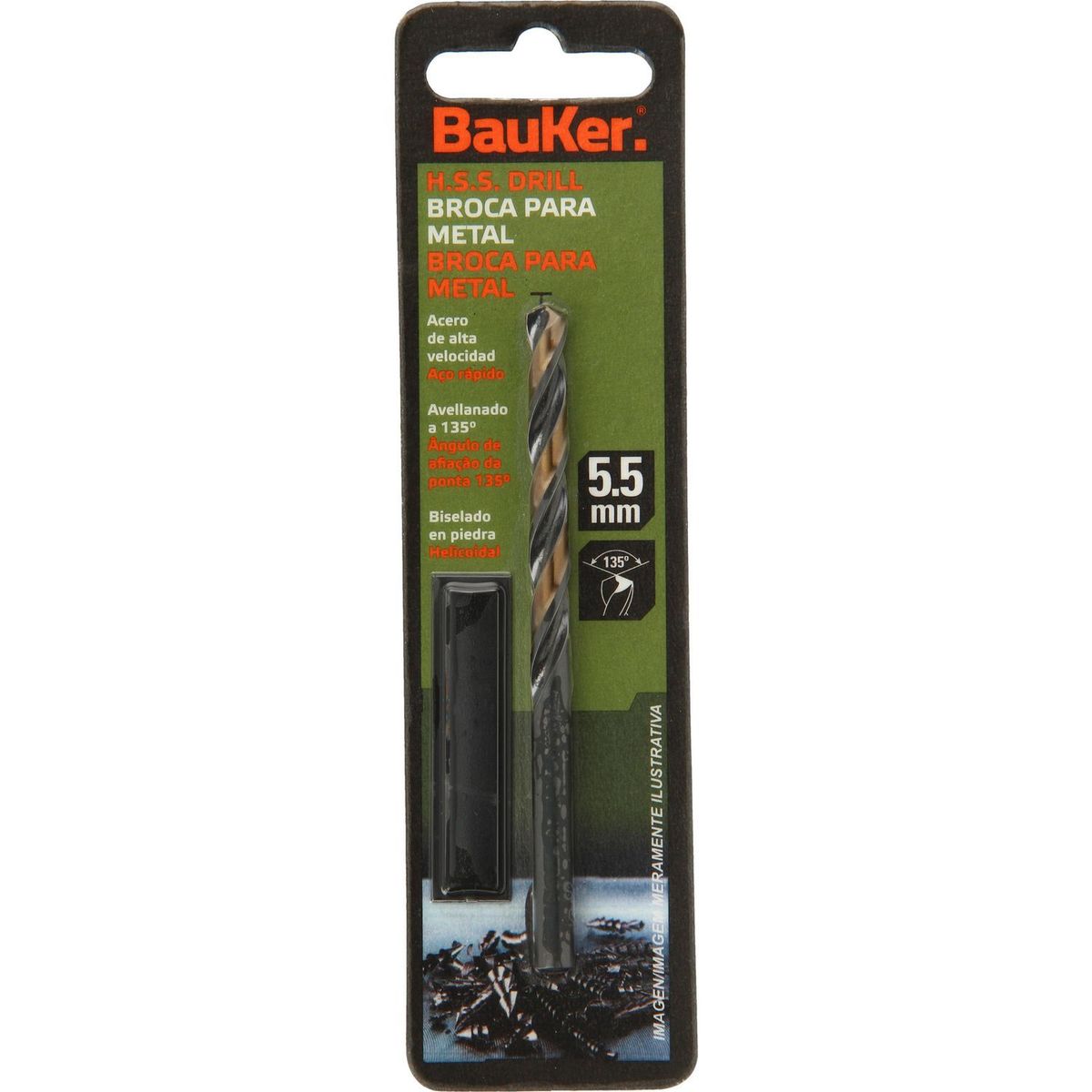 Broca para Metal 5,5mm DOG551C 1 Unidade Bauker, marca Bauker - Foto 2