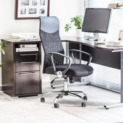 Cadeira De Escritorio Executiva Preta Just Home Collection