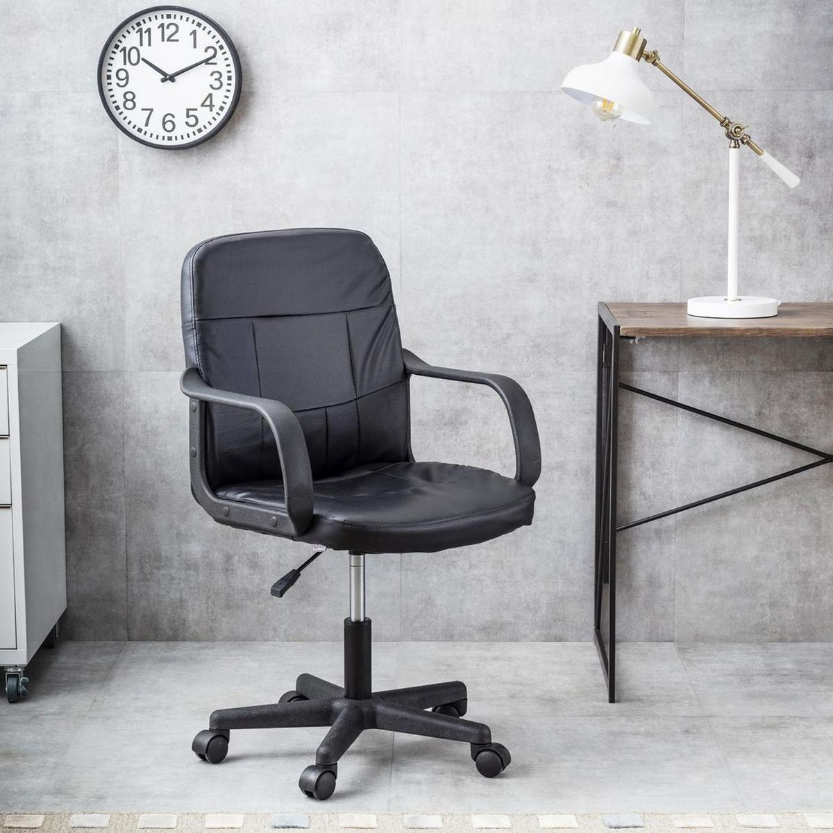Cadeira De Escritorio Executiva Encosto Baixo Preta Just Home Collection, marca Just Home Collection - Foto Principal