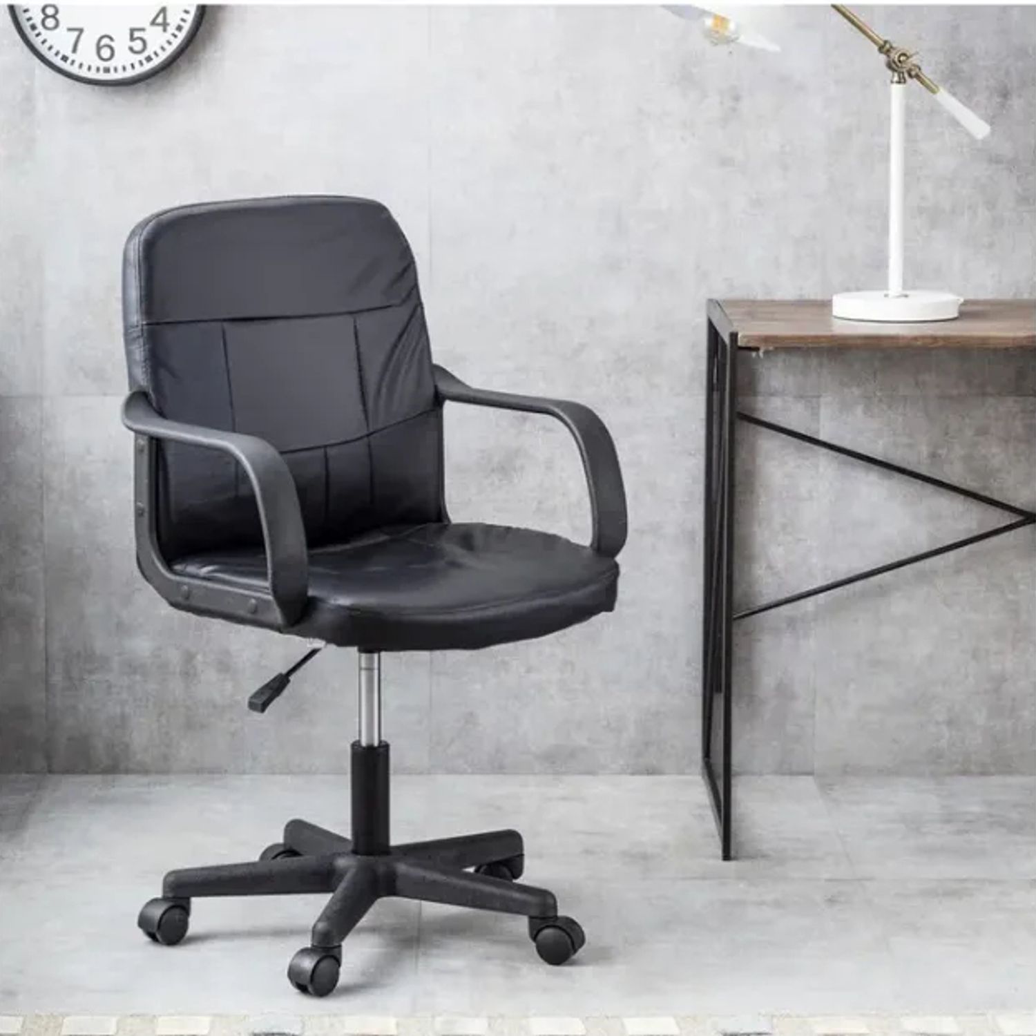 Cadeira De Escritorio Executiva Encosto Baixo Preta Just Home