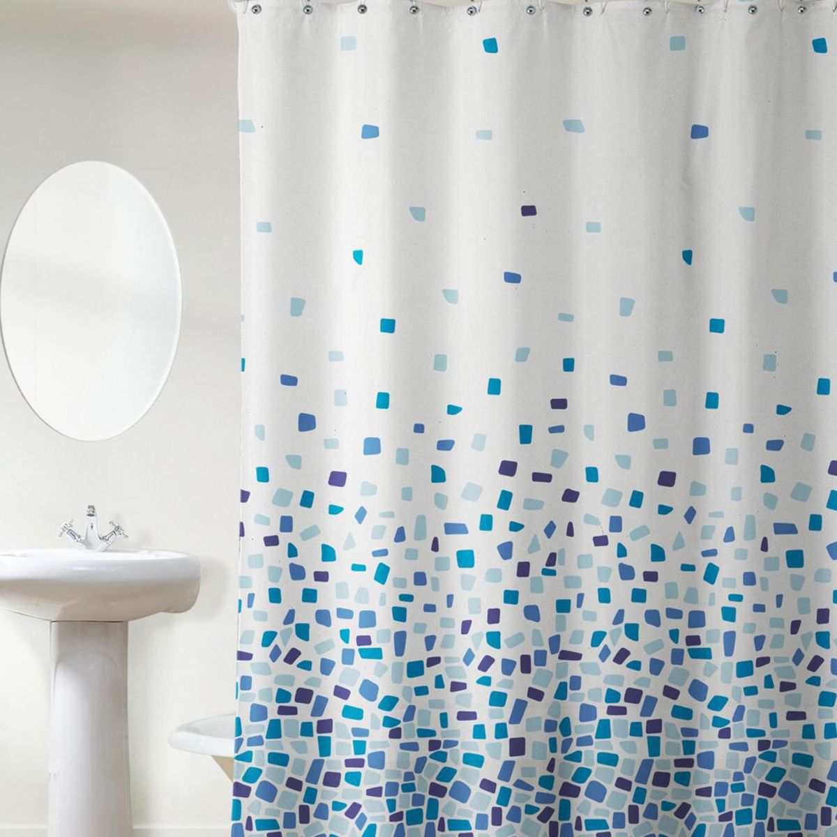 Cortina Banho Costa Azul 178x180cm - Just Home Collection, marca Just Home Collection - Foto 2
