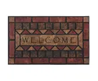 Tapete Capacho Welcome 45x75 Rust Footlist Just Home Collection