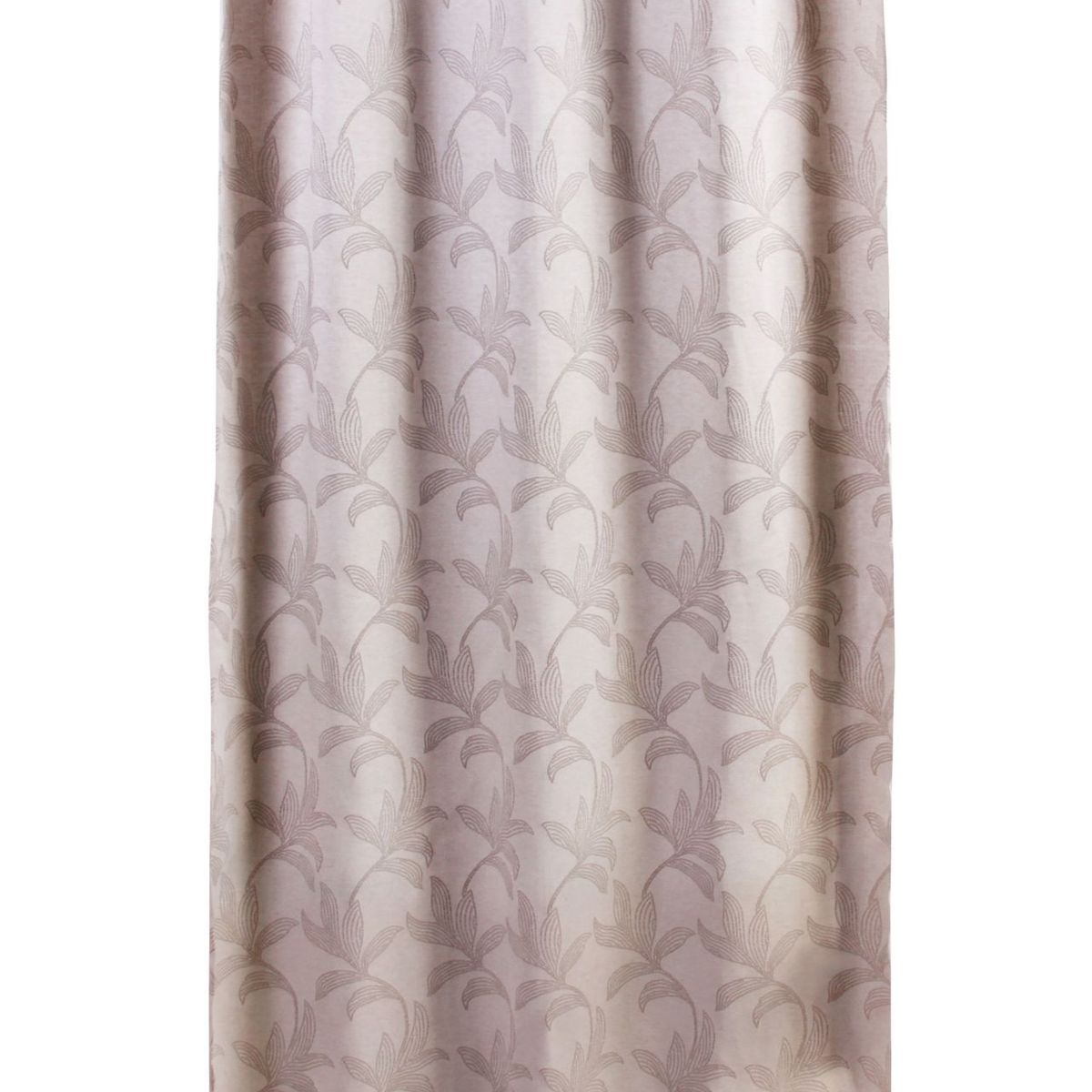 Cortina Flores 2 Folhas Natural Cinza135X230cm, marca Just Home Collection - Foto Principal