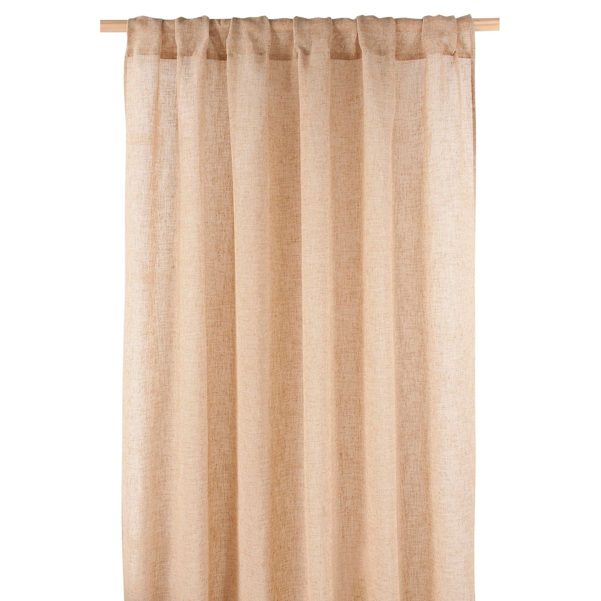 Cortina Véu 2 Folhas, Bege, 140X230cm, marca Just Home Collection - Foto Principal